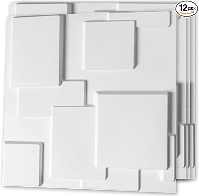 Art3d Decorative 3D Wall Panel, 32 Sq.FT PVC Interior Wall Decor by Art3d