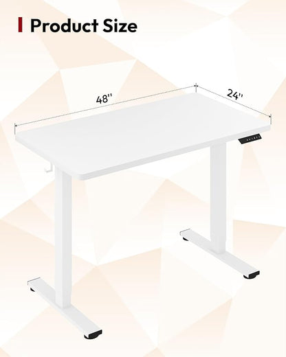 SANODESK Electric Standing Desk 48 x 24 Inches Whole-Piece Desktop Height - Image 3