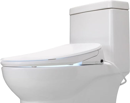 ALPHA BIDET UX Pearl Bidet Toilet Seat in Elongated White | Ultra Low Profile | - Image 3