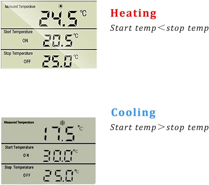 Plug in Thermostat Temperature Controller Electric Digital Thermostat Heating - Image 3