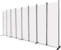 MAYOLIAH 8-Panel White Room Divider 6ft Tall Folding Privacy Screen Portable by MayoliahHome