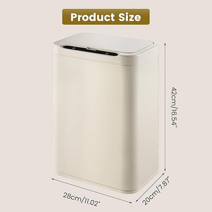 ELPHECO Stainless Steel Office Trash Can Motion Sensor Garbage Can Touchless - Image 3