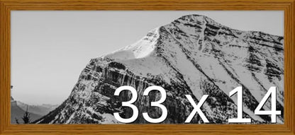 Frame It Easy 33 x 14 Hazel Wood Frame by FrameItEasy