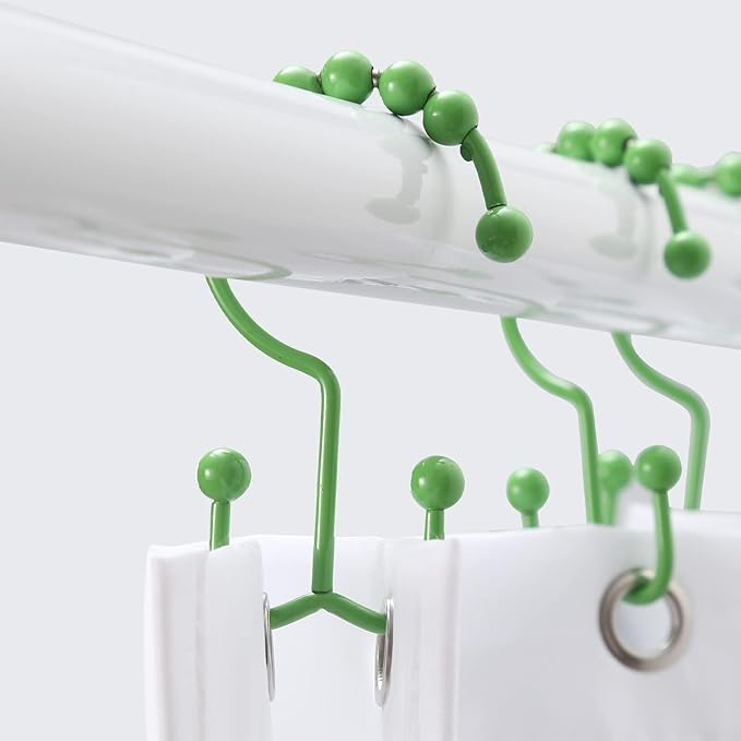 Shower Curtain Hooks, Goowin Shower Curtain Rings, Stainless Steel Shower - Image 6