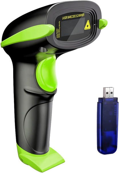 NADAMOO Wireless Barcode Scanner 328 Feet Transmission Distance USB Cordless 1D by NADAMOO