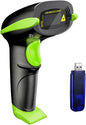 NADAMOO Wireless Barcode Scanner 328 Feet Transmission Distance USB Cordless 1D by NADAMOO