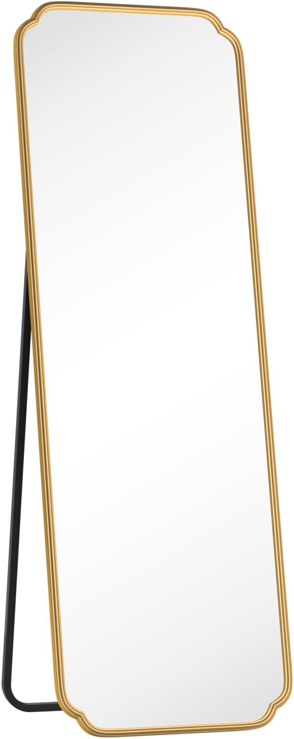 Gold Full Length Mirror with Standing - Image 9