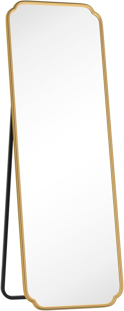 Gold Full Length Mirror with Standing - Image 9
