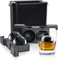 TINANA Clear Ice Ball Maker, 2.5” Crystal Clear Ice Cube Tray Make 2 Large by TINANA