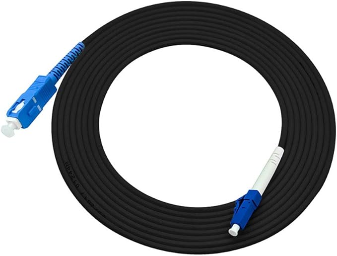 Jeirdus 40M LC to SC Outdoor Armored Simplex 9/125 SM Fiber Optic Cable Jumper - Image 3