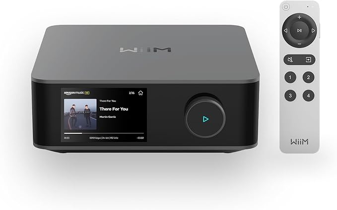 WiiM Amp Ultra with Voice Remote 2 | 100W Streaming Amplifier with Premium ESS by WiiMHome