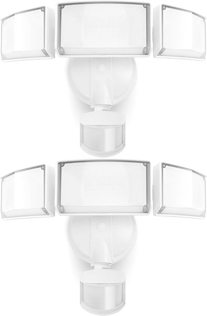 LUTEC 2 Pack 72W 7500LM LED Security Lights Motion Sensor Light Outdoor by LUTEC