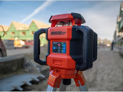 Johnson Level & Tool JRT300-RDHV-K Self-Leveling Red Dual Slope Rotary Laser Kit - Image 9