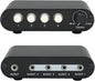 TENEALAY 4-Way 3.5mm Stereo Audio Switch Input Signal Source Switcher Selector by TENEALAY