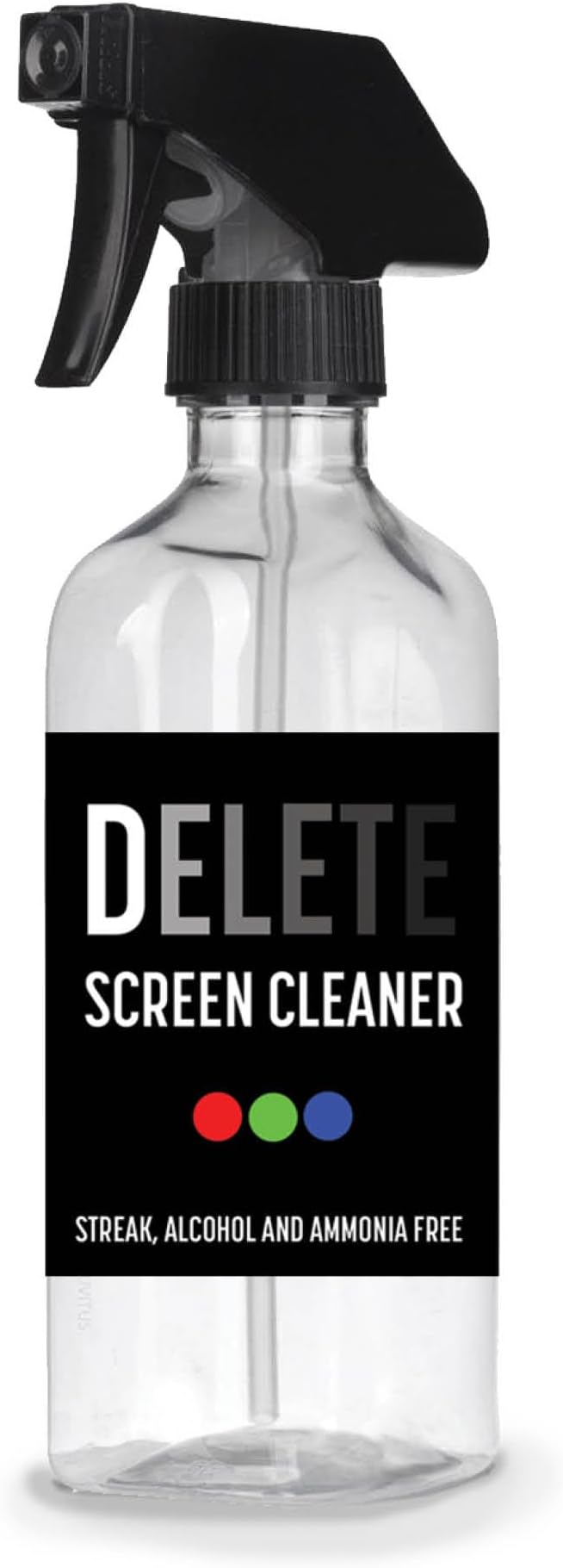 Delete Screen Cleaner 16oz Spray Bottle | Premium Streak-Free, Alcohol & by DELETE