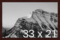 Frame It Easy 33 x 21 Merlot Wood Frame by FrameItEasy