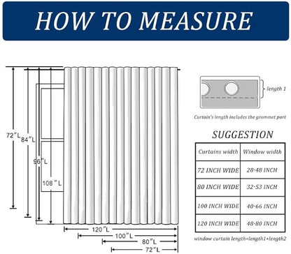 JIUZHEN Blackout Sliding Door Curtains - Image 7