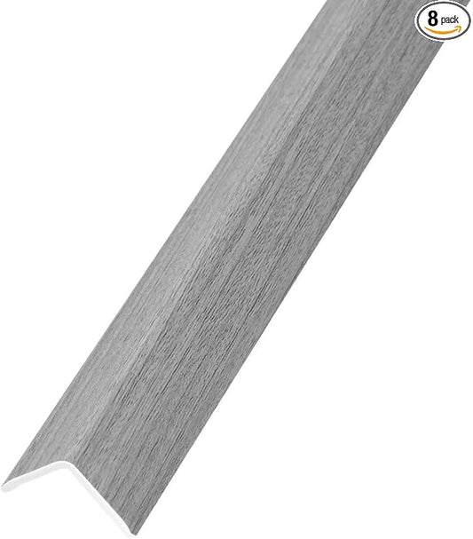 OUZUGIE 8-Pack 57 Inches, WPC Slat Wall Panel Trim, Corner Guard by OUZUGIE