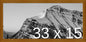 Frame It Easy 33 x 15 Hazel Wood Frame by FrameItEasy