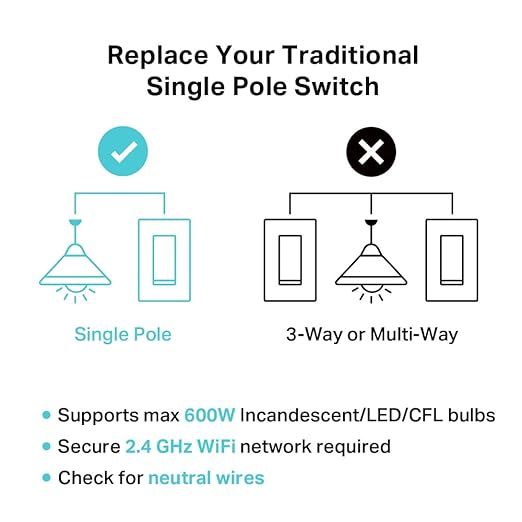 Kasa Matter Smart Dimmer Switch: Voice Control w/Siri, Alexa & Google Assistant - Image 8
