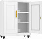 35" H Metal Garage Storage Cabinet, Rolling Tool Cabinet by erosoei