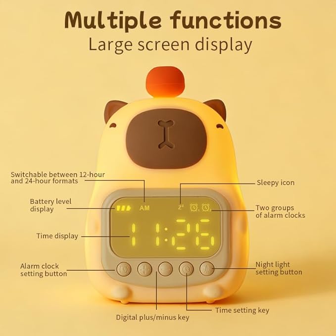 DNBFLLK Capybara Alarm Clock - Image 4