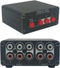 TENEALAY 3 in 2 Out RCA Stereo Audio Switch Input Signal Source Switcher by TENEALAY