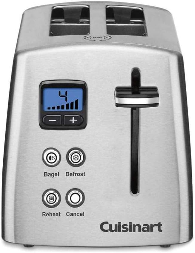 Cuisinart CPT-415P1 Countdown Metal Toaster, Brushed Stainless & HM-90BCS Power - Image 3