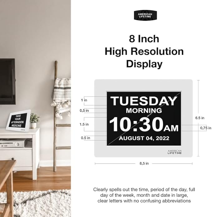 American Lifetime 【New 2025】 Dementia Digital Clock - Image 5