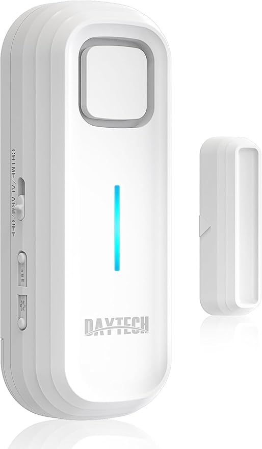 DAYTECH Fridge Door Alarm with Delay 1/2/3/4 mins Adjustable Close Windows by DAYTECH