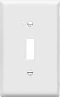 ENERLITES Toggle Light Switch Wall Plate, Gloss Finish, Size 1-Gang 4.50" x by Enerlites