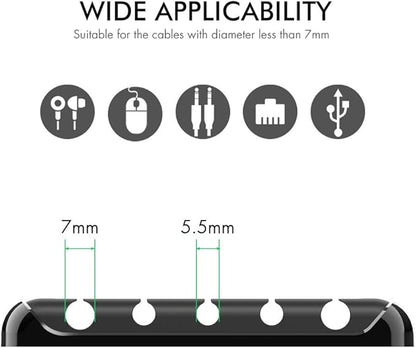 AHASTYLE Cable Organizer Holder 5 Slots Desktop Cord Wire Clips Keeper - Image 2