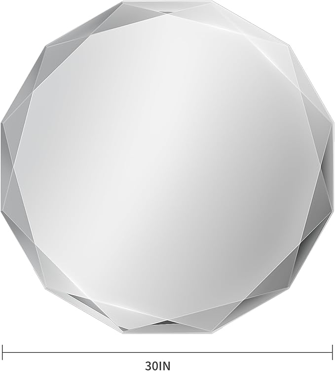 Suidia Bathroom Mirror, Frameless Bathroom Mirror - Image 5