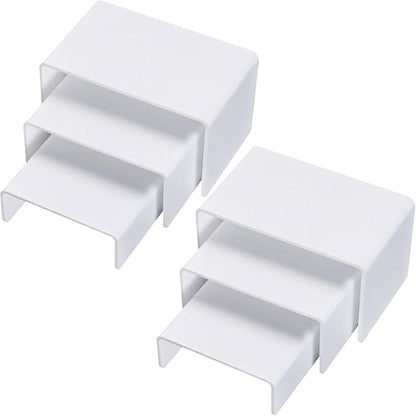 Chuangdi 2 Sets Acrylic Display Risers, Product Stand, Jewelry Display Riser by Chuangdi
