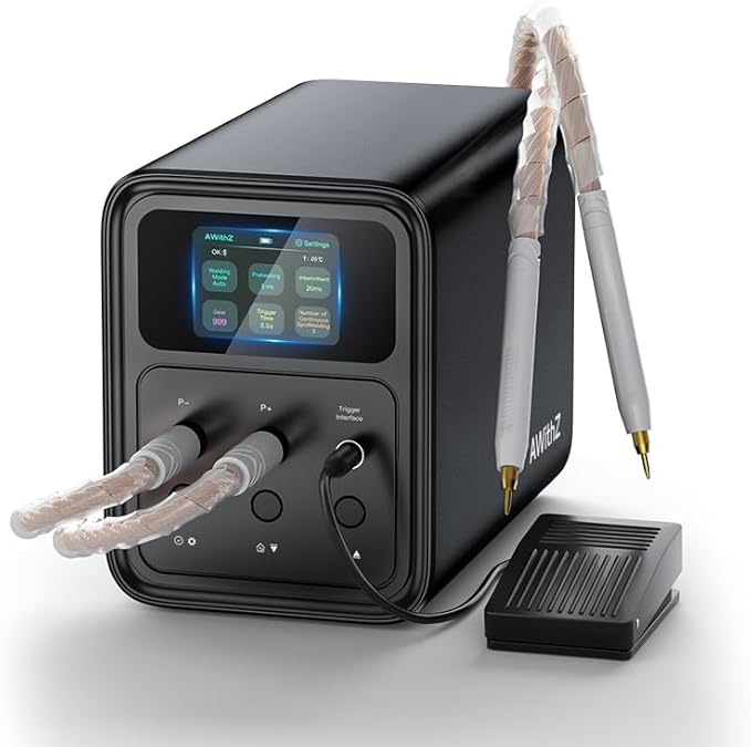 56.8 KW Capacitor Battery Spot Welder, AWithZ Spot Welder, 2-in-1 Automatic & by AWithZ