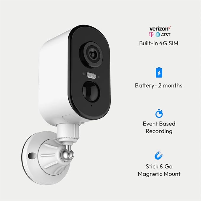 Waggle 4G LTE Cellular Security Camera, 2K HD Pet Monitor, No WiFi, 9000mAh - Image 4