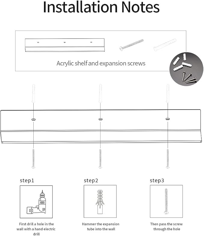 24 Inches Clear Floating Shelves - Image 6