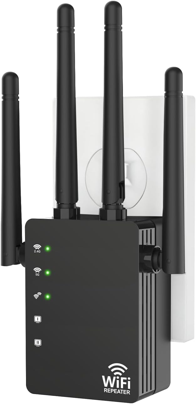 WiFi Extender Signal Booster for Home, WiFi Extender, Long Range up to 12880 Sq by GEYILO