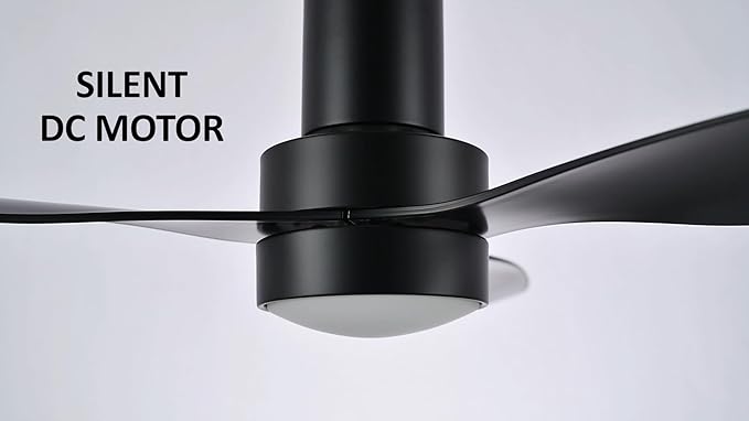 SMAAIR Ceiling Fan with Light and Remote Control 52 Inch, Flush Mount Ceiling - Image 3