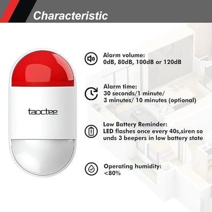 Panic Button Alarm for Security Emergency Remote Panic Alarm Siren for Home - Image 3
