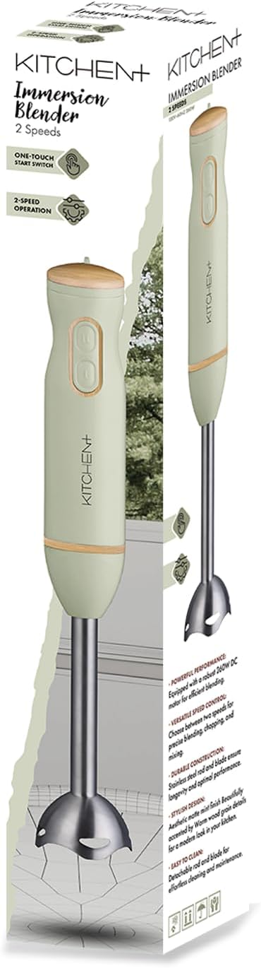 Living+ Immersion Blender Corded Hand Blender, Electric Mixer Handheld - Image 2