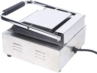 Commercial Sandwich Panini Press Grill, 1800W Single Flat Plates Electric - Image 9