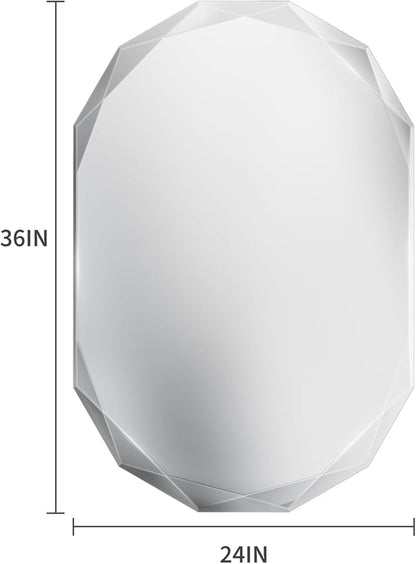 Suidia Bathroom Mirror, Frameless Bathroom Mirror - Image 5