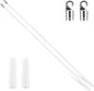 Bokon 2 Pieces White Fiberglass Blind Wand Vertical Blinds Stick Replacement by Bokon