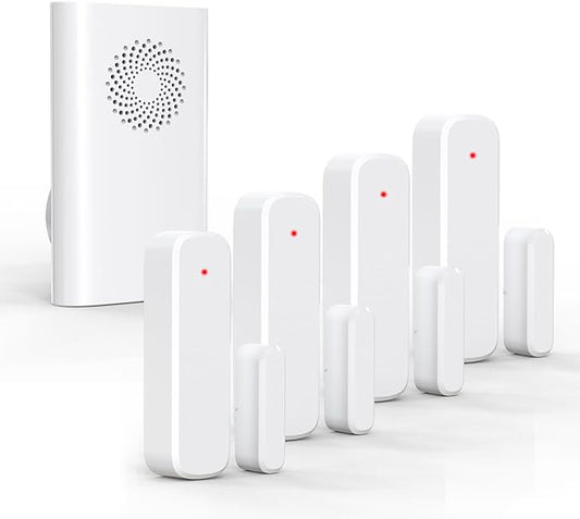 Wireless Door Chime, Door Open Sensor Alarm When Entry Business/Office/Store by AMHEY