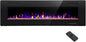 R.W.FLAME 68 inch Recessed and Wall Mounted Electric Fireplace, Ultra Thin and by RWFLAME