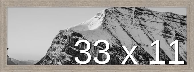 Frame It Easy 33 x 11 Rustic Gray Wood Frame by FrameItEasy
