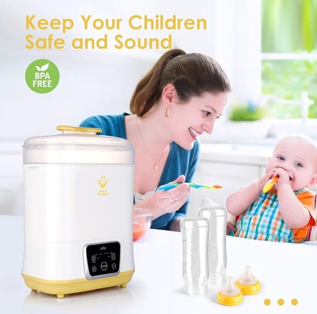 6-in-1 Electric Bottle Sterilizer and Dryer, Use as Baby Bottle Warmer - Image 8
