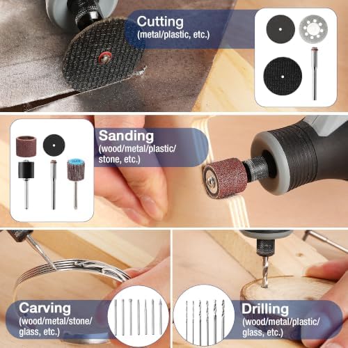 WORKPRO 698-Piece Rotary Tool Accessories Kit, Rotary Tool Bits for Easy Cutt...