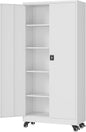 Metal Rolling Storage Cabinet-74.6” Tall Steel File Cabinets by Fesbos